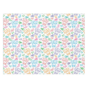 cat pattern tablecloth