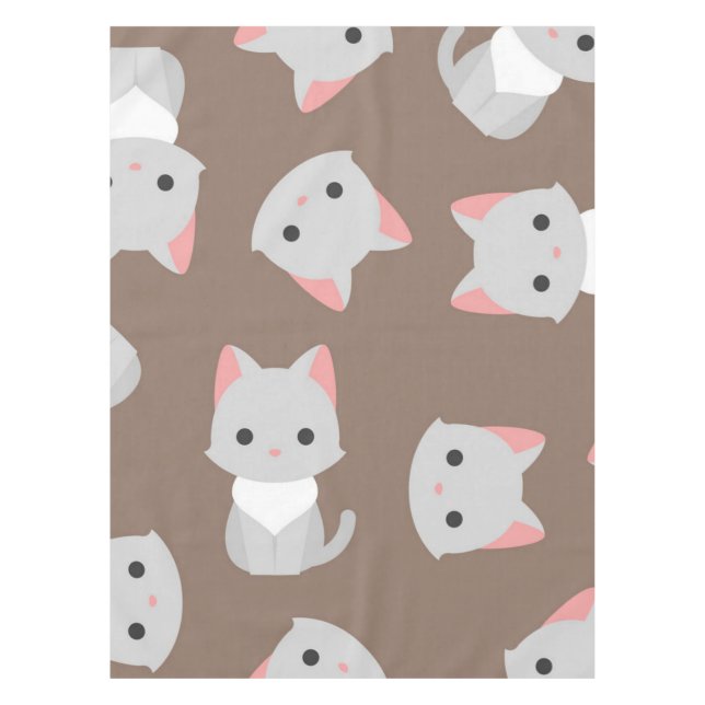 Cat pattern tablecloth (Front)