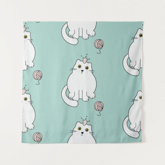 Cat pattern tapestry (Front)