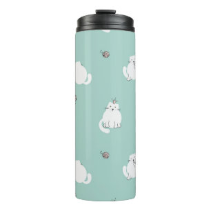 Cat pattern thermal tumbler