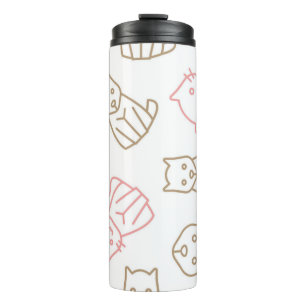Cat pattern thermal tumbler