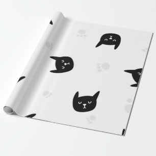 Cat pattern wrapping paper