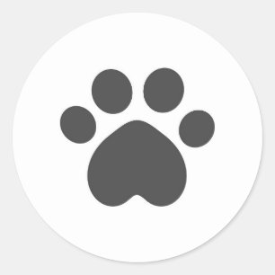 Cat paw classic round sticker