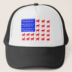 Cat + Paw Flag Trucker Hat