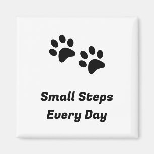 Cat Paw Magnet Small Steps Every Day