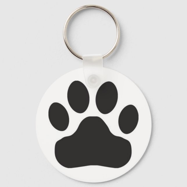 Cat Paw Print | Dog Paw Print Keychain (Front)
