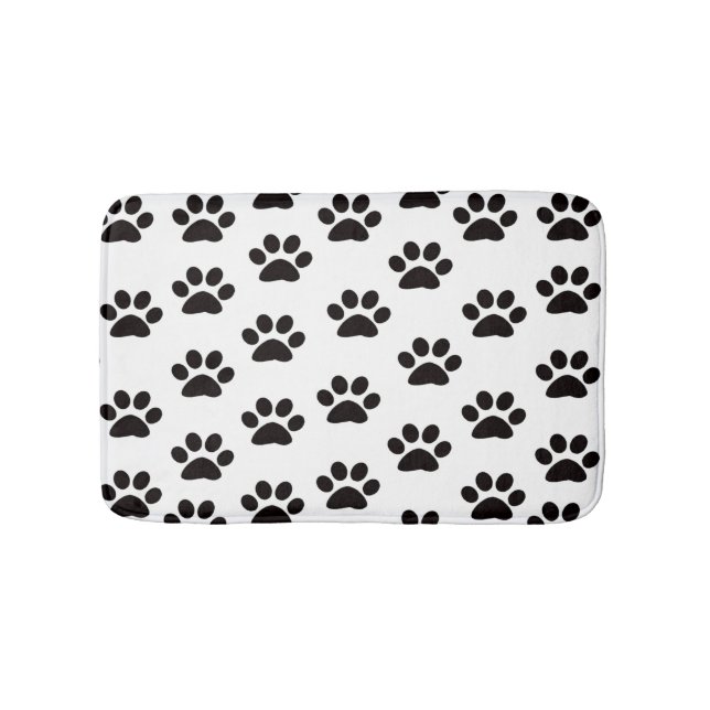 Cat Paw Prints Bath Mat (Front)