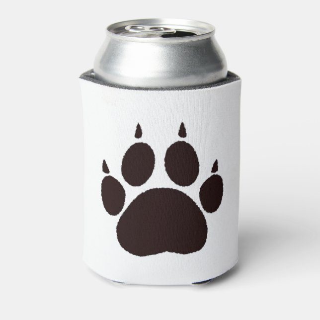 Cat Paw Prints  Can Cooler (Can Back)
