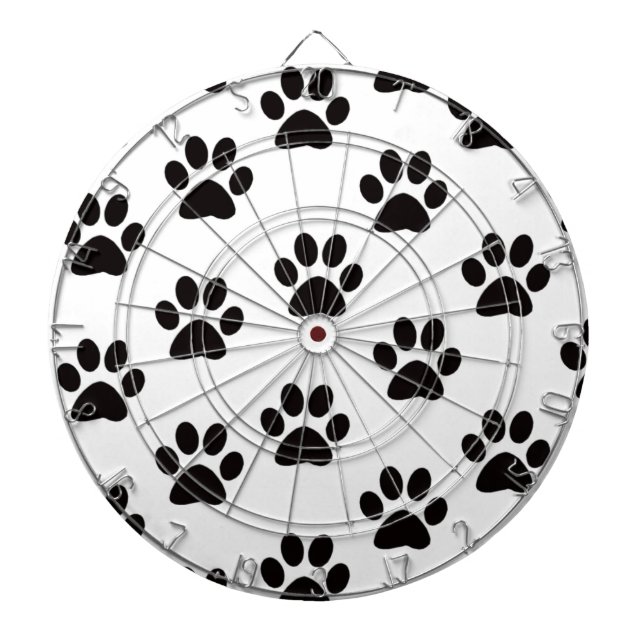 Cat Paw Prints Dart Board (Front)
