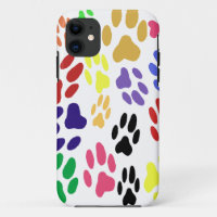  Cat Paw Prints iPhone Case