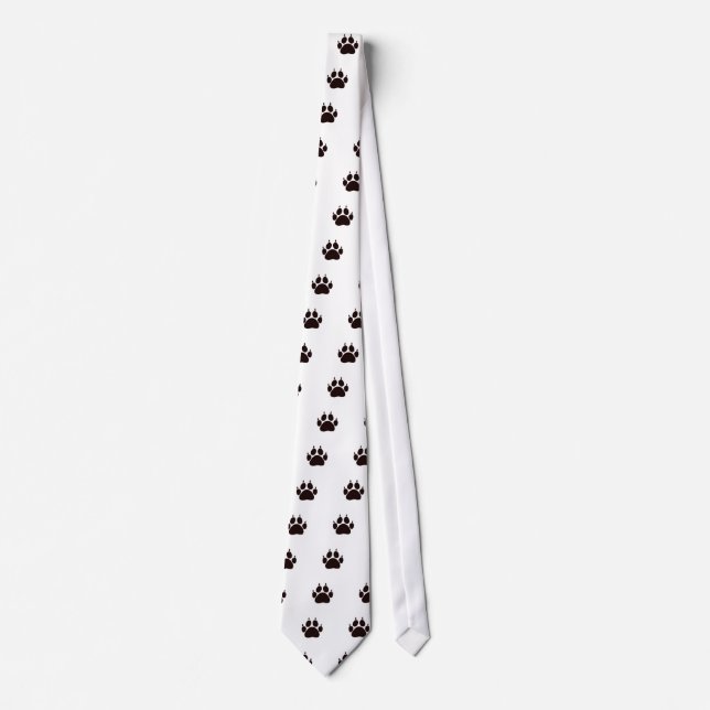 Cat Paw Prints Tie (Front)