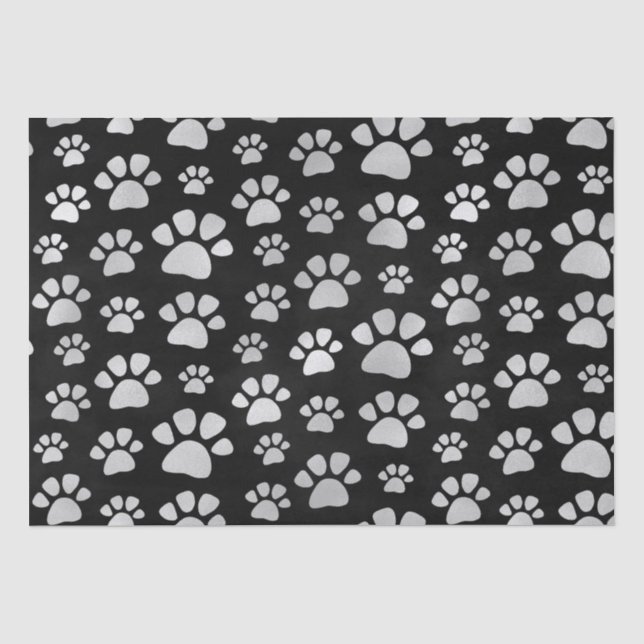 Cat Paw Prints Tissue Paper (Front)