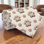 Cat Paw Retro Neutral Colored Custom Tie<br><div class="desc">A stylish necktie featuring a playful cat paw design,  perfect for those who love a touch of retro charm and unique fashion accessories. This custom tie is a great conversation starter and adds a pop of personality to any outfit.</div>