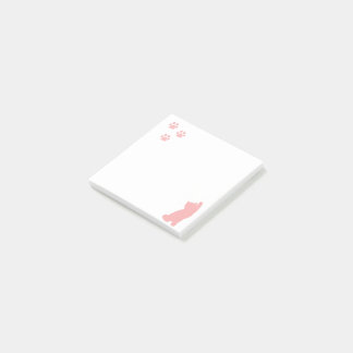 Cat Pawprints Post-it Notes