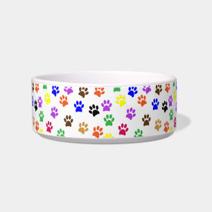 cat paws cat food bowl