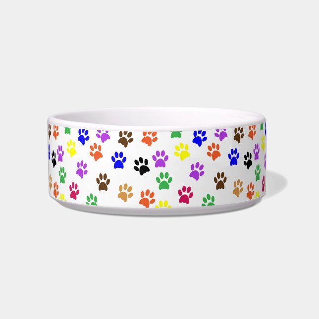 cat paws cat food bowl  (Front)