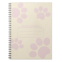 Cat paws journal notebook