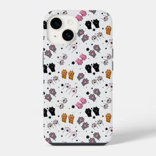 Cat Paws Pattern iPhone 14 Case
