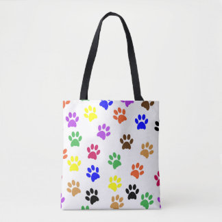 cat paws tote bag