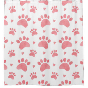 Cat Paws Watercolor Pattern