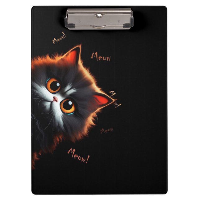 Cat peeping clipboard (Front)