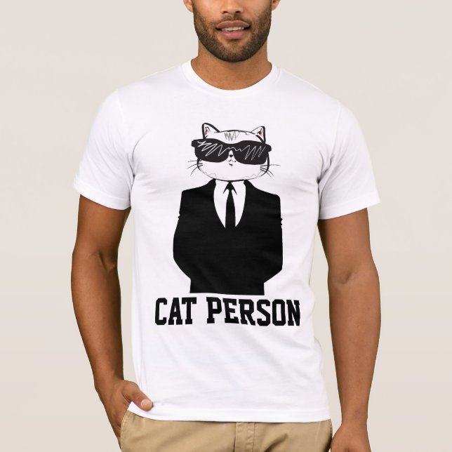 CAT PERSON Funny T-shirts (Front)