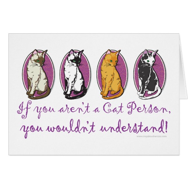 Cat Person Humour (Front Horizontal)