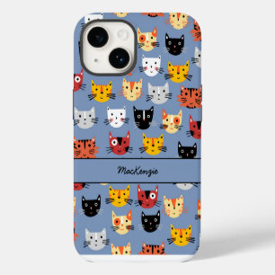 Cat Personalized Pattern iPhone 14 Case