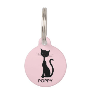 Cat Personalized Pink Pet ID Tag