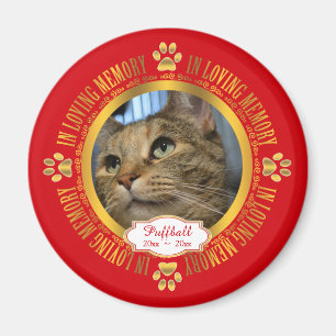 Cat Pet In Loving Memory Memorial Keepsake Magnet
