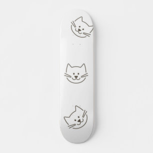 cat, pet, kitten, kitty, animal, meow, paw, whiske skateboard