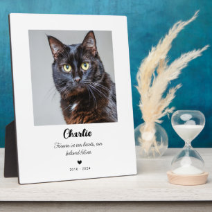 Cat Pet Memorial Gift In Loving Memory Plaque