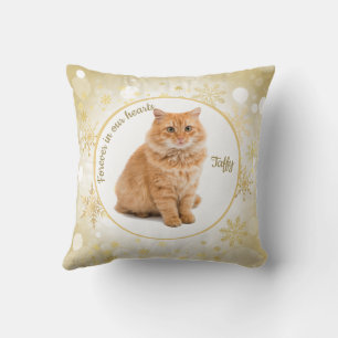 Cat Pet Memorial Ornament Throw Pillow