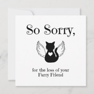Cat Pet Sympathy Card