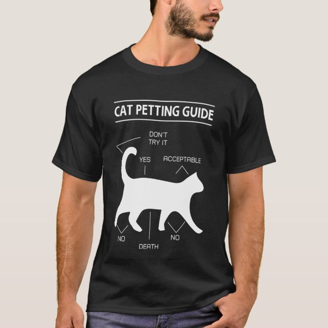 Cat Petting Guide T-Shirt (Front)