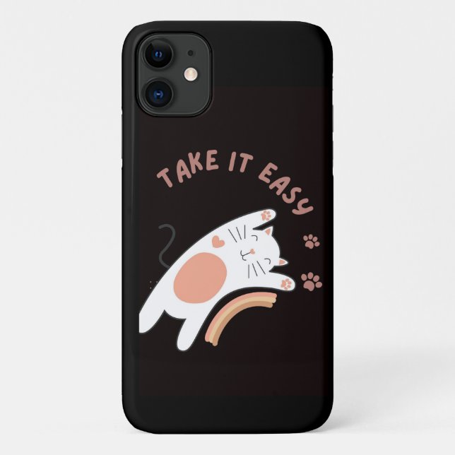 cat phone case The cutest (Back)