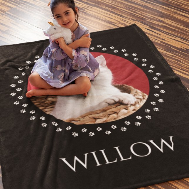 Cat Photo Blanket - Personalized Pet Keepsake Gift (Creator Uploaded)