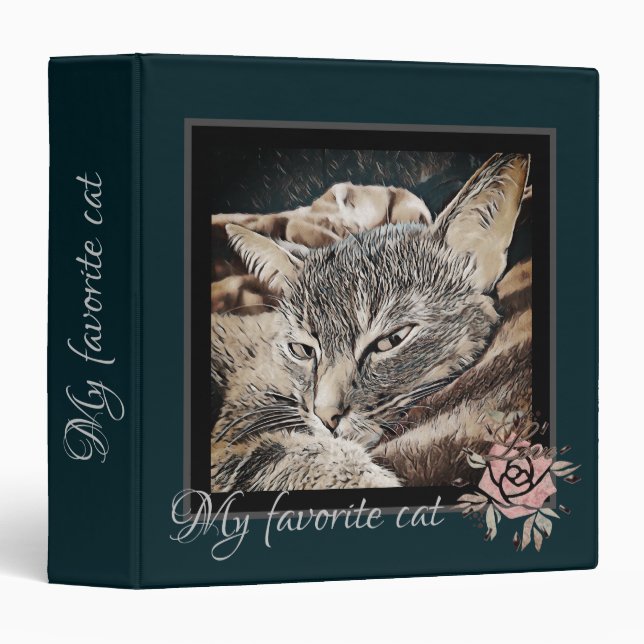 Cat photo, cat, Pets, funny cat Binder (Front/Spine)