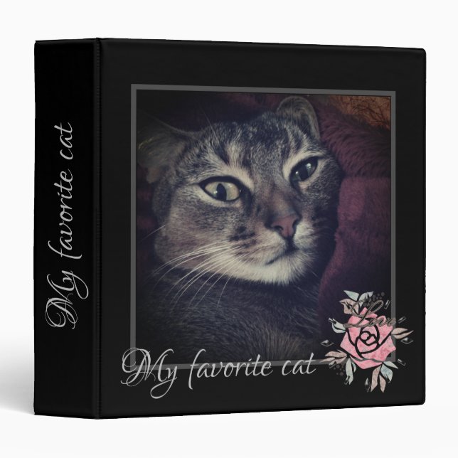 Cat photo, cat, Pets, funny cat Binder (Front/Spine)