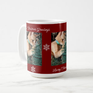 Cat Photo Personalize Burgundy Mug