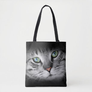 Cat Photo Personalized Tote Bag