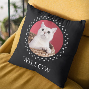 Cat Photo Pillow - Personalized Pet Keepsake Gift