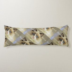 Cat photo tribute Personalize photograph Body Pillow