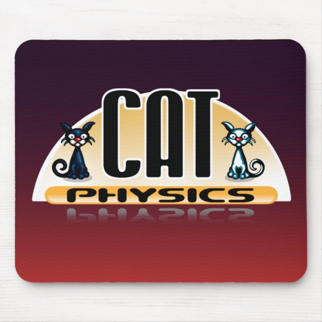Cat Physics Mousepad (Front)