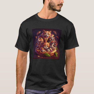 Cat Pile Pizza 1 T-Shirt