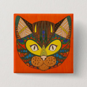 Cat Pin Button