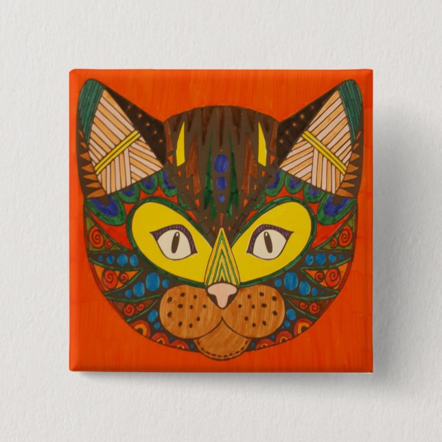 Cat Pin Button (Front)