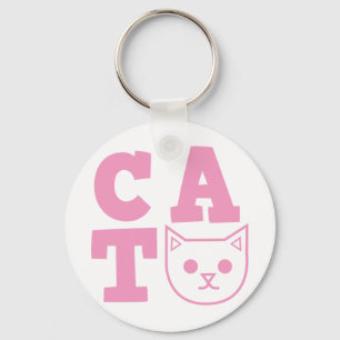 CAT pink Keychain