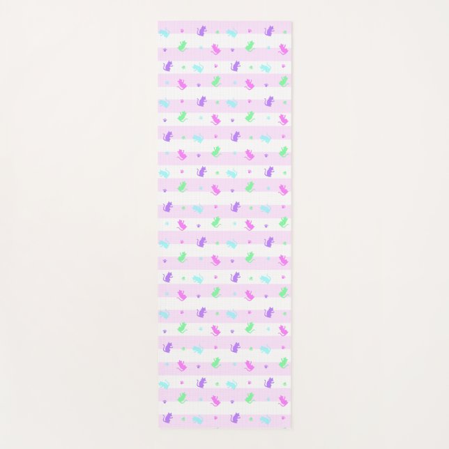 CAT Pink Yoga Mat (Front)