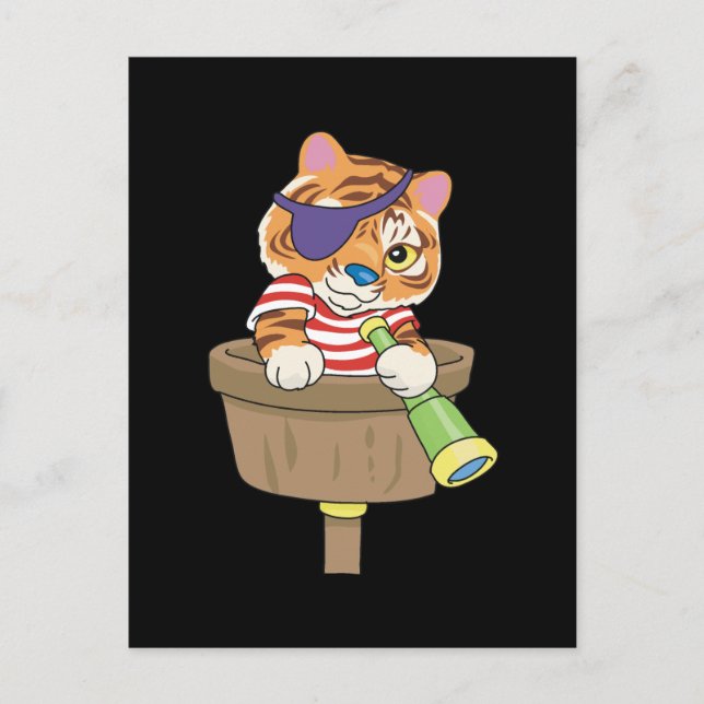 Cat Pirate T-shirts and Gifts Postcard (Front)